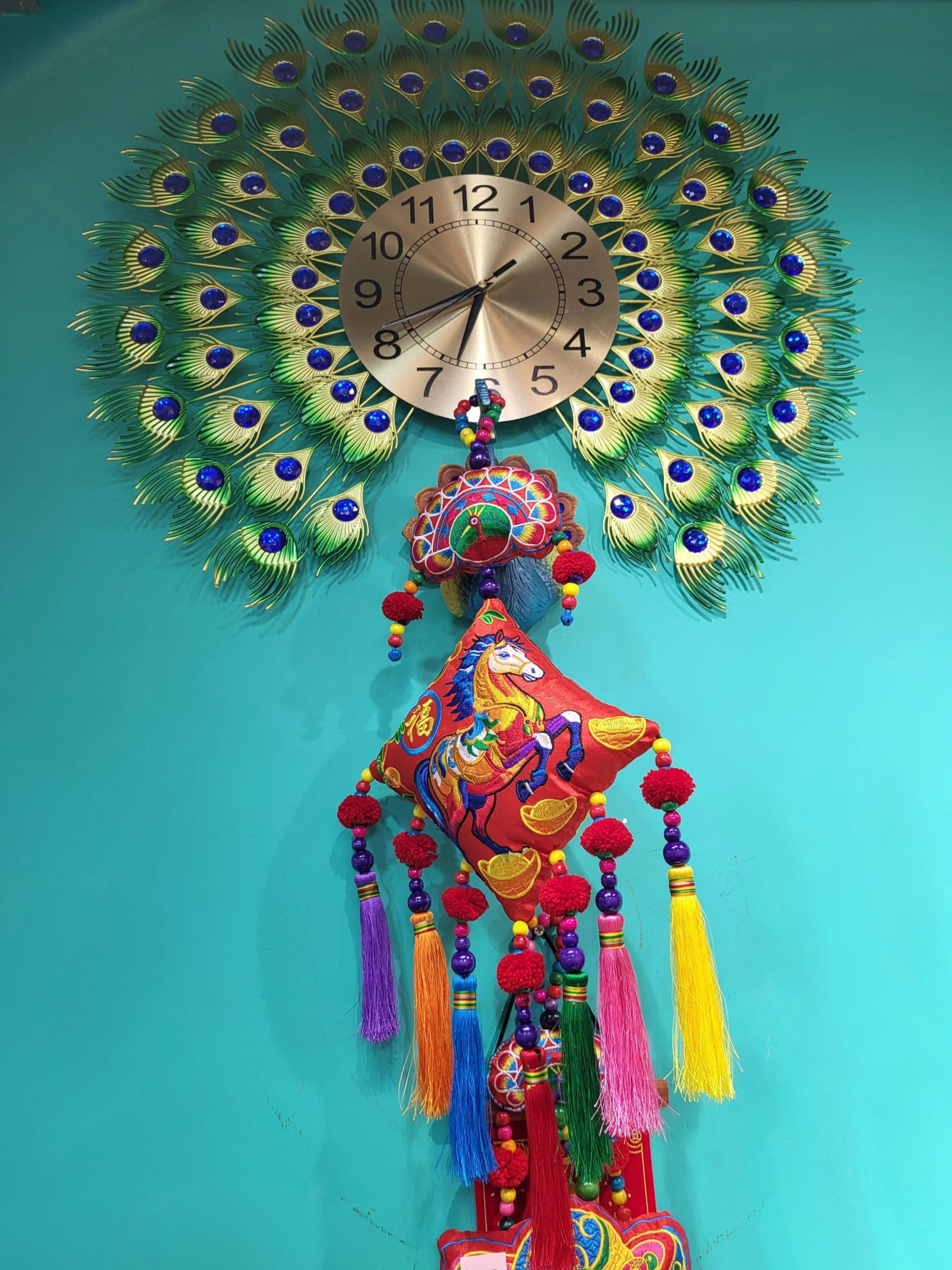 Peacock-Display Art Wall Clock Standard 產品圖